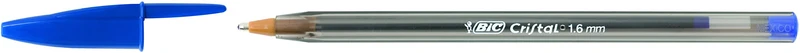 BIC Penne Blu a Sfera, Cristal Large, Punta Larga (1,6 mm), Confezione da 5