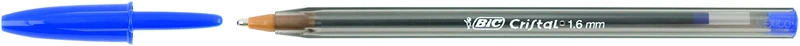 BIC Penne Blu a Sfera, Cristal Large, Punta Larga (1,6 mm), Confezione da 5