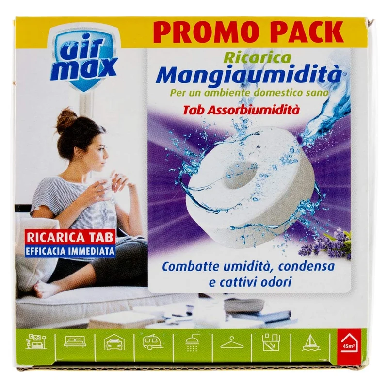 Air Max Ricarica Tab Assorbiumidità Lavanda 2x450gr