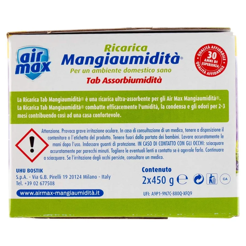 Air Max Ricarica Tab Assorbiumidità Lavanda 2x450gr