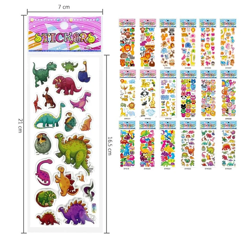 Adesivi bambini stickers bambini attacca stacca,450+ Adesivi 3D sticker stickers aesthetic stickers bambini adesivi viso Adesivi per Regali Inclusi Animali per Bambini Adulti(18 Fogli)