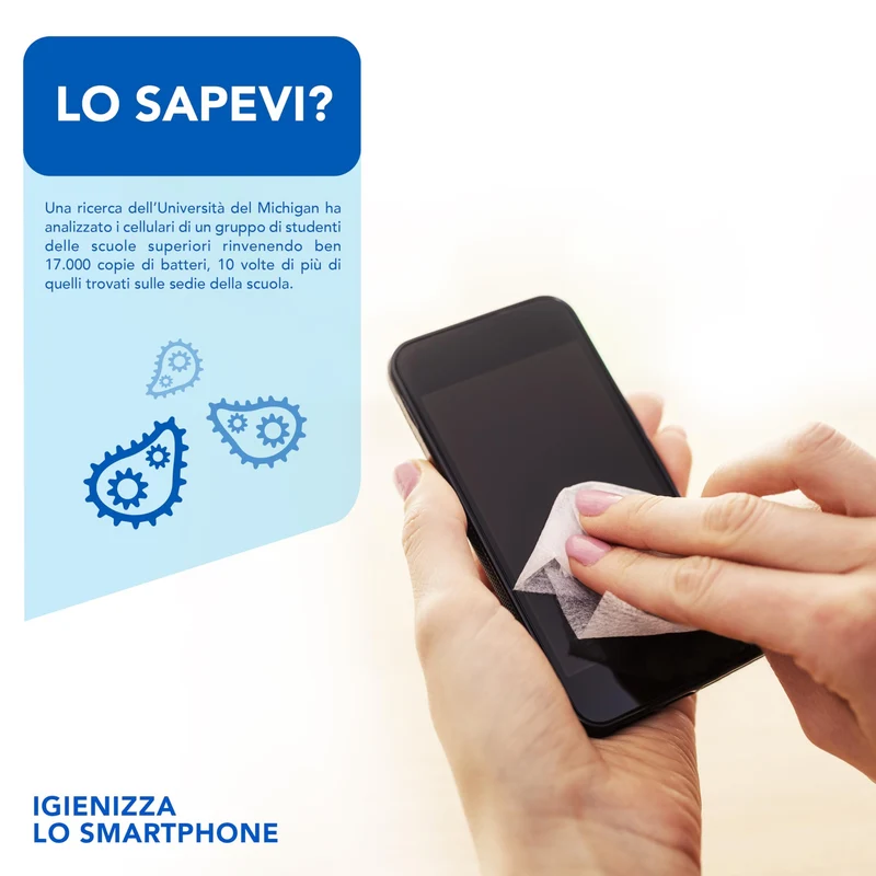 AIESI® Tamponi salviette disinfettanti a base di alcool isopropilico 70% dimensioni 65x30 mm confezionati singolarmente HOSPIPADS (Confezione da 200 pezzi)