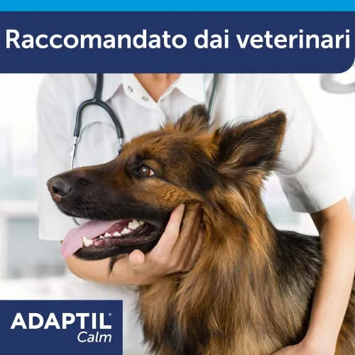 ADAPTIL® Calm – Calmante per Cani Diffusore + Ricarica da 48 ml - Feromoni Tranquillanti Antistress per Cani Iperattivi, Ansiosi, Rilassamento per Cani Momenti Stressanti