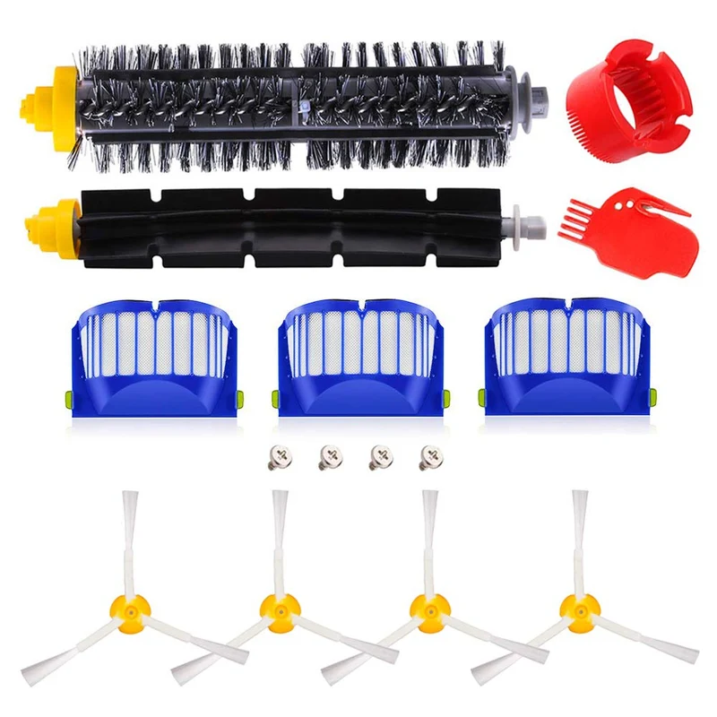 Accessori di Ricambio compatibile per iRobot Roomba 600 Serie Kit di Ricambi Sostituzione per iRobot Roomba 600 610 614 620 625 630 635 640 645 650 655 660 665 670 671 680 690 691-15 Pezzi