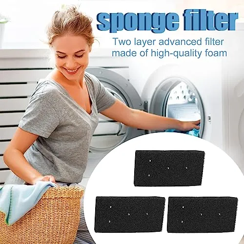 3 Pezzi Filtro Asciugatrice per Whirlpool, Filtro per Bauknecht Privileg Whirlpool 481010716911 Filtro in Spugna per Asciugatrice a Condensazione e a Pompa di Calore 230x115 mm