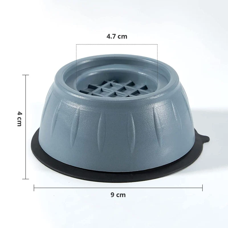 4 Pcs Piedini Antivibrazione Lavatrice, Gomma, Femmina-femmina Universali per Asciugatrice, Frigoriferi, Mobili ed Elettrodomestici