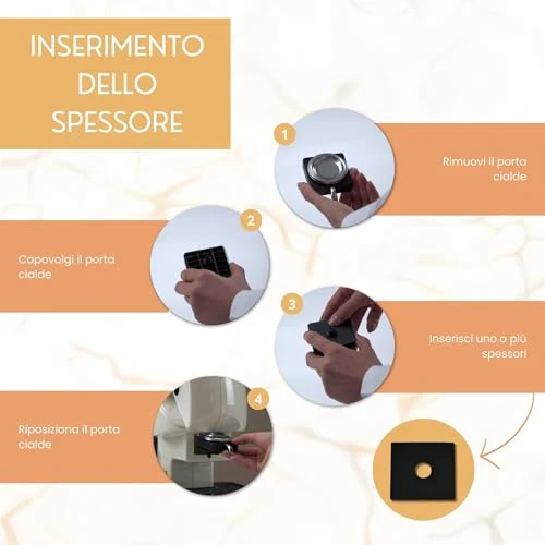 3 Guarnizioni ricambi per macchina caffè didiesse frog + 3 spessori originali