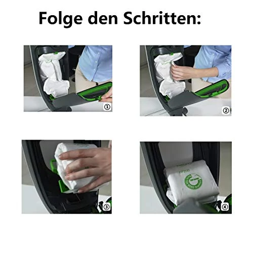 12 sacchetti per aspirapolvere Vorwerk Folletto VK 200, confezione doppia: 2 scatole da 6 sacchetti per aspirapolvere VK 200 e VK200 FP