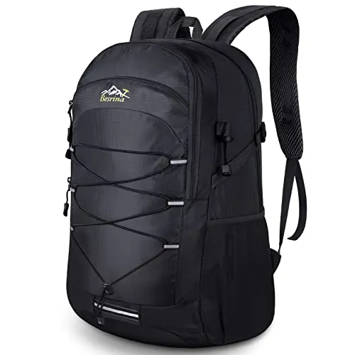 Besrina Zaino da Hiking 40L, Multifunzione Impermeabile Zaino da Viaggio con Strisce Riflettenti, per Uomini Donne Ciclismo, Viaggi, Arrampicata, Sport All'Aria Aperta