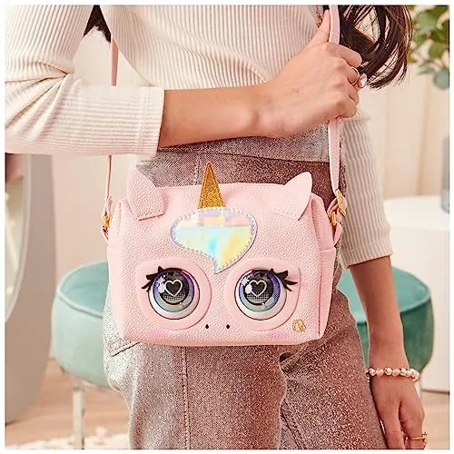 Purse Pets, Borsetta Unicorno, Borsetta Interattiva in Versione Unicorno per Bambina con Oltre 30 Suoni e Reazioni, Giocattoli per Bambine, 5+ Anni