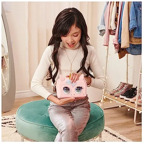 Purse Pets, Borsetta Unicorno, Borsetta Interattiva in Versione Unicorno per Bambina con Oltre 30 Suoni e Reazioni, Giocattoli per Bambine, 5+ Anni