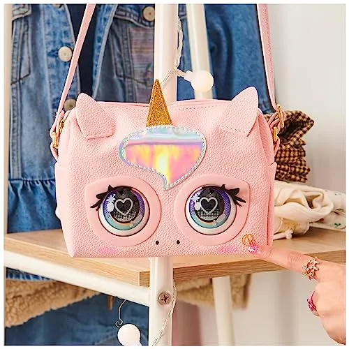 Purse Pets, Borsetta Unicorno, Borsetta Interattiva in Versione Unicorno per Bambina con Oltre 30 Suoni e Reazioni, Giocattoli per Bambine, 5+ Anni