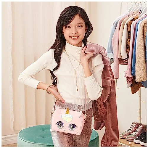 Purse Pets, Borsetta Unicorno, Borsetta Interattiva in Versione Unicorno per Bambina con Oltre 30 Suoni e Reazioni, Giocattoli per Bambine, 5+ Anni