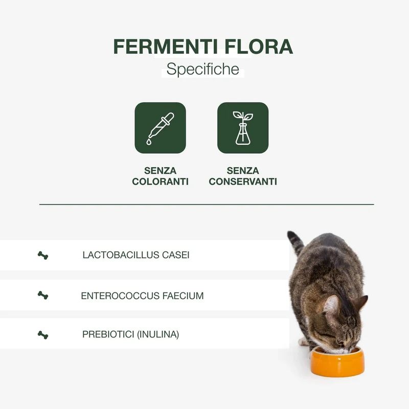 PETFORMANCE BENESSERE PER CANI E GATTI Fermentiflora - Fermenti per Cani e Gatti - Sostegno per l'Apparato Digerente, Ripristina la Flora Batterica - Molto Appetibile - 30 Compresse
