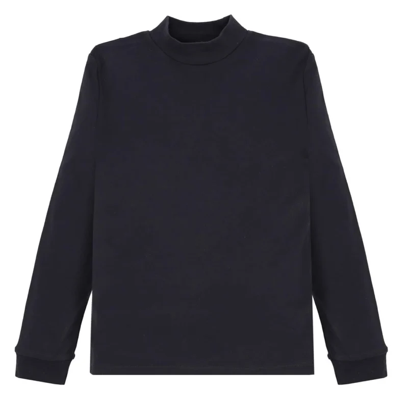 Ellepi 1 Pezzo Maglia Lupetto Bambino Bambina Manica Lunga CE7596 Caldo Cotone. Nero 3 Anni