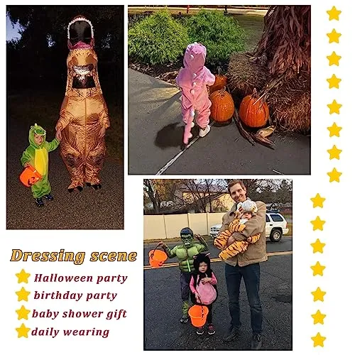 Doladola Costume da Halloween con Tutina con Cappuccio per Animali Costumi per Bambini (cane, 3-6 Mesi)