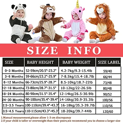 Doladola Costume da Halloween con Tutina con Cappuccio per Animali Costumi per Bambini (cane, 3-6 Mesi)
