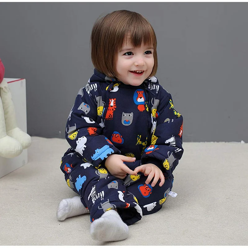 Bambino Tute da neve con Guanti e Scarpe Inverno Pagliaccetto con Cappuccio Caldo Set di Abbigliamento 3-6 Mesi