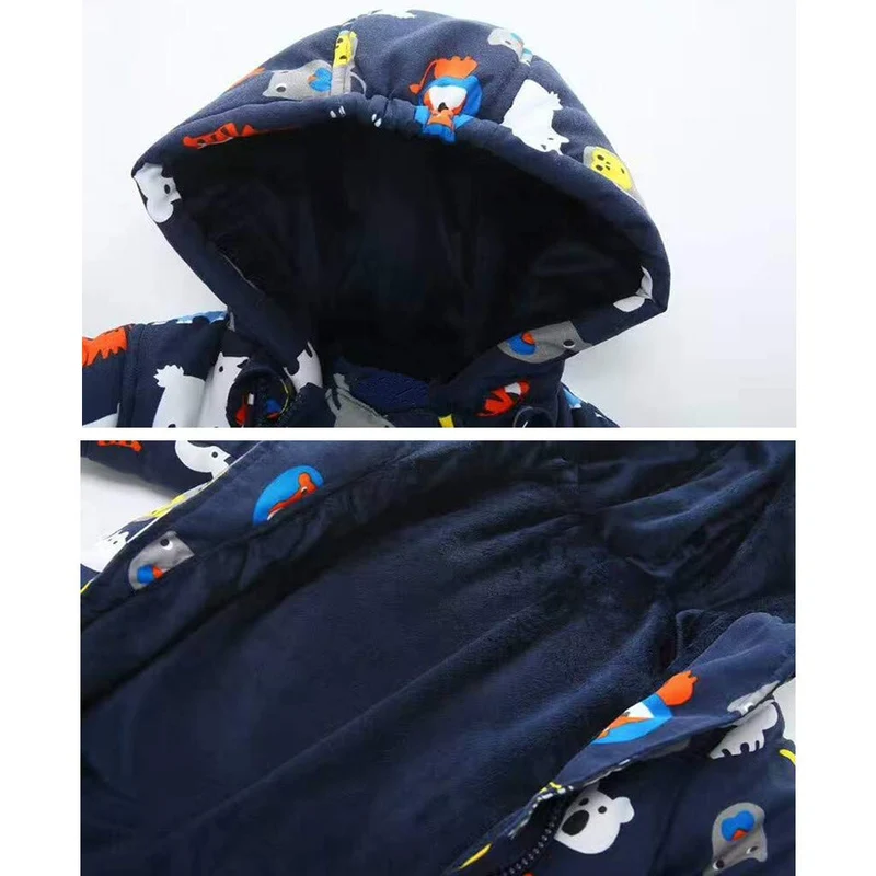 Bambino Tute da neve con Guanti e Scarpe Inverno Pagliaccetto con Cappuccio Caldo Set di Abbigliamento 3-6 Mesi