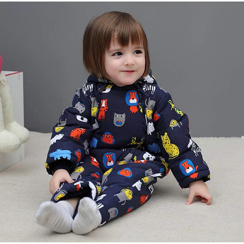Bambino Tute da neve con Guanti e Scarpe Inverno Pagliaccetto con Cappuccio Caldo Set di Abbigliamento 3-6 Mesi