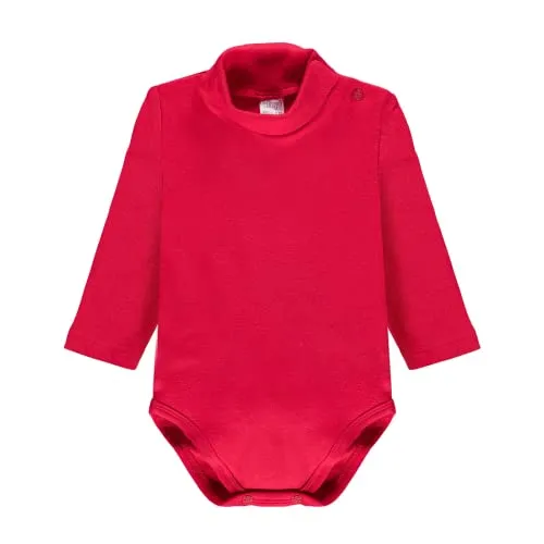Ellepi 3 Pezzi Body Lupetto Neonato Neonata Manica Lunga AF2800 Caldo Cotone Interlock. Panna Grigio Rosso 3 Mesi