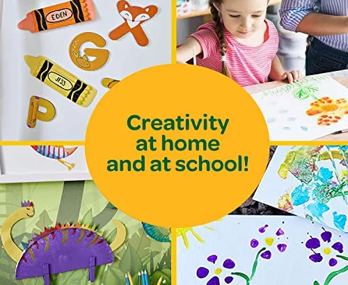 CRAYOLA I Lavabilissimi - 10 Tempere Lavabili per Bambini, Confezione da 10 Barattolini da 59 ml, per lavoretti e decorazioni, Età Consigliata: da 3 Anni