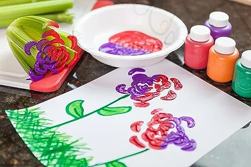 CRAYOLA I Lavabilissimi - 10 Tempere Lavabili per Bambini, Confezione da 10 Barattolini da 59 ml, per lavoretti e decorazioni, Età Consigliata: da 3 Anni