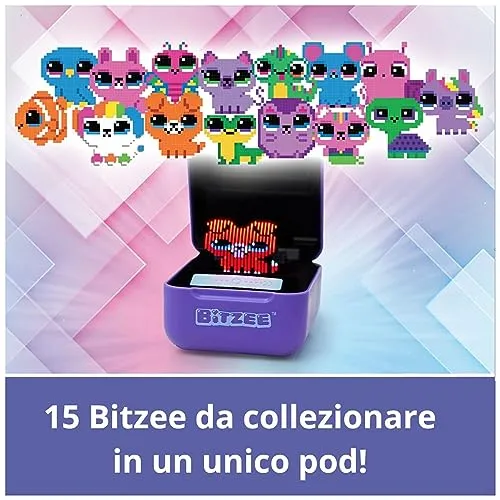 Bitzee, Cucciolo Digitale e Interattivo, Animale Elettronico Virtuale da Accudire e Crescere, Reagisce al Tuo Tocco, 15 Personaggi da Collezionare, Giochi per Bambini e Bambine, 5+ anni
