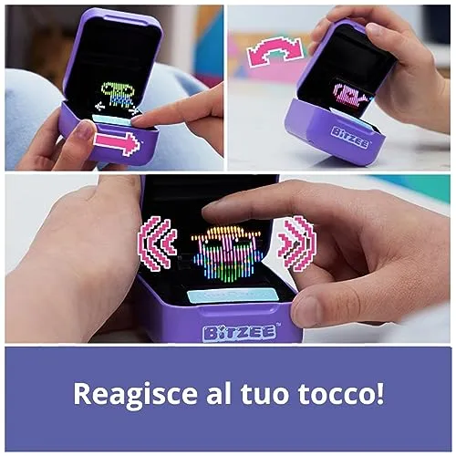 Bitzee, Cucciolo Digitale e Interattivo, Animale Elettronico Virtuale da Accudire e Crescere, Reagisce al Tuo Tocco, 15 Personaggi da Collezionare, Giochi per Bambini e Bambine, 5+ anni