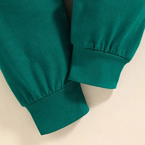 Geagodelia Tutina Neonato Natale Set di Tutine Natalizie per Neonati Tuta a Maniche Lunghe a Girocollo a Righe Pagliaccetto Bambino Senza Piedini Pigiama Baby Rosso (Verde, 0-3 Mesi)