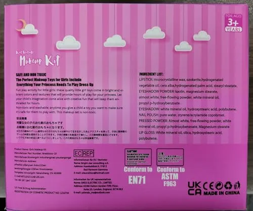 Unicorno Trucchi Bambina Set - 27 pezzi Trousse Trucchi Bambina Anallergici,Lavabile Set Di Trucchi Per Bambini,Valigetta Trucco Bambina,Giochi Bambina Natale Compleanno Regalo 3 4 5 6 7 8 9 10 Anni