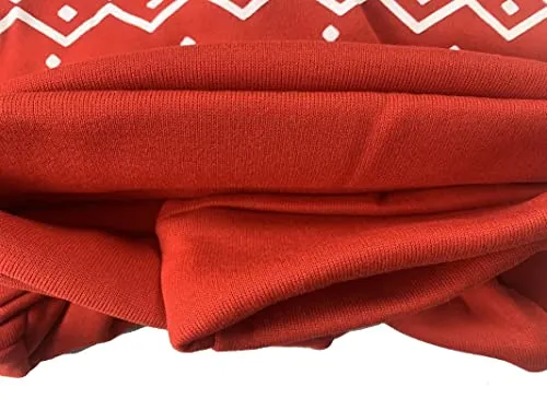 Jarseila Donna Maglione Natale da Famiglia Maglia con Cappuccio Lunghe Maglione Lavorato a Maglia Renna di Natale Morbido Maglione Invernale con Fiocco di Neve