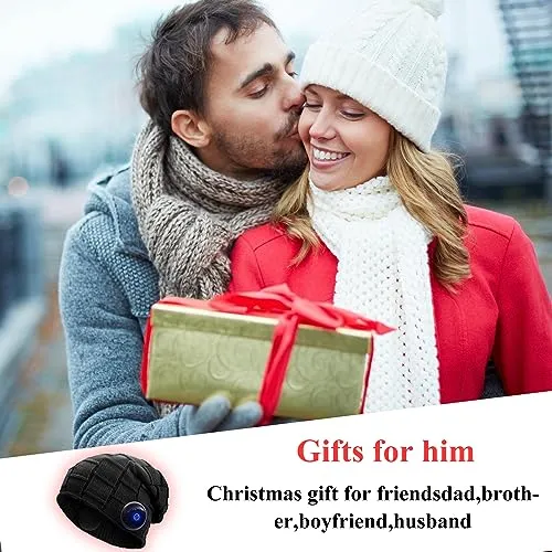 Loowoko Cappello Bluetooth Uomo Donna,Idee Regalo Natale Invernali,Berretto Bluetooth 5.1 Musica Cappello con Cuffie Stereo e Microfono Viva Voce,Cappello Invernale per Gli Sport all'Aria