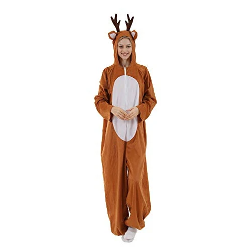 EraSpooky Costume da Alce di Natale per Adulti Costume Cosplay per la Vigilia di Natale Regali per Bambini