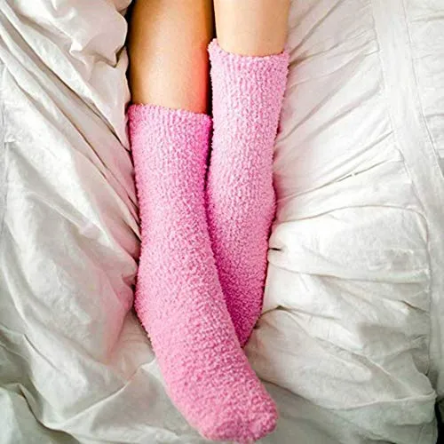 Tuopuda Regalo Donna Compleann Calze Donna Calzini Divertenti Invernali Regalo Vino/Caffè Calzettoni Idee Regali Migliore Amica Mamma Anniversario San Valentino Festa Natale, rosa（Italiano vino）
