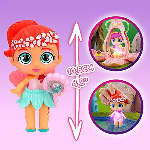BLOOPIES Fairies | Piccole fatine sorpresa che si illuminano nell'acqua in capsule a forma di fiori magici con accessori | Giocattoli e personaggi per bambini dai 3 anni in su