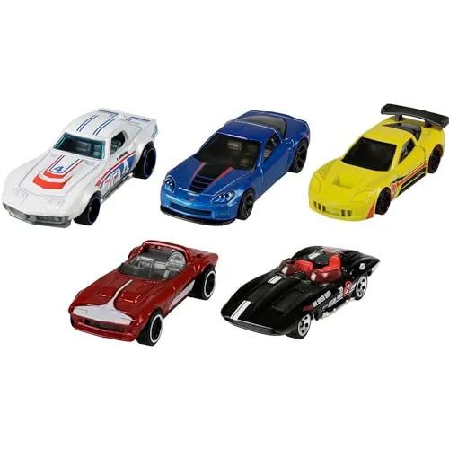 Hot Wheels Confezione da 5 Veicoli, Macchinine Hot Wheels in Scala 1:64 con Dettagli Autentici, Scegli tra I Temi e i Modelli e Collezionale Tutte, Giocattolo per Bambini, 3+ Anni, 01806