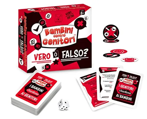 KANGUR Gioco da Tavolo Educativo Quiz Gioco per Famiglie Giochi Educativi | Bambini Contro Genitori. Vero o Falso? | Gioco dai 8 Anni