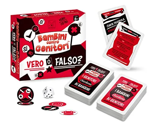 KANGUR Gioco da Tavolo Educativo Quiz Gioco per Famiglie Giochi Educativi | Bambini Contro Genitori. Vero o Falso? | Gioco dai 8 Anni