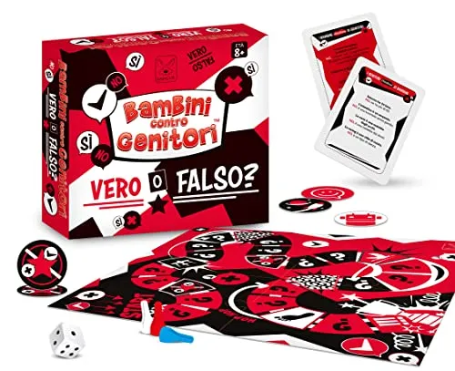 KANGUR Gioco da Tavolo Educativo Quiz Gioco per Famiglie Giochi Educativi | Bambini Contro Genitori. Vero o Falso? | Gioco dai 8 Anni