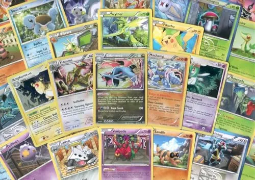 Pokemon 100 Assorted Trading Cards Lot