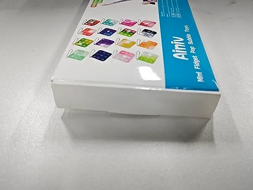 Ainiv 32PC Mini Pop Push It Fidget Toy Portachiavi,Colorato Silicone Spremere Pop Bubble Giocattoli Sensoriali Bulk,Poppet Bubble Giocattoli Antistress per Autismo Sollievo dallo Stress,Bambini Adulti