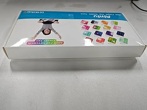 Ainiv 32PC Mini Pop Push It Fidget Toy Portachiavi,Colorato Silicone Spremere Pop Bubble Giocattoli Sensoriali Bulk,Poppet Bubble Giocattoli Antistress per Autismo Sollievo dallo Stress,Bambini Adulti