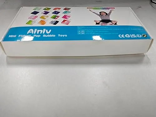 Ainiv 32PC Mini Pop Push It Fidget Toy Portachiavi,Colorato Silicone Spremere Pop Bubble Giocattoli Sensoriali Bulk,Poppet Bubble Giocattoli Antistress per Autismo Sollievo dallo Stress,Bambini Adulti