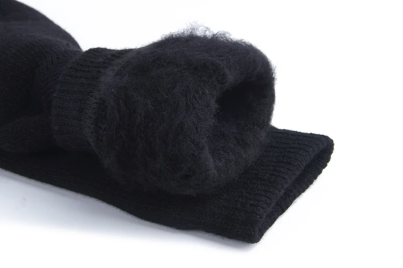 JARSEEN Calze di Lana Invernali Termiche Calzini Spessi Caldo Morbido Calzettoni Donna Uomo (Nuovo Nero, 36-42)