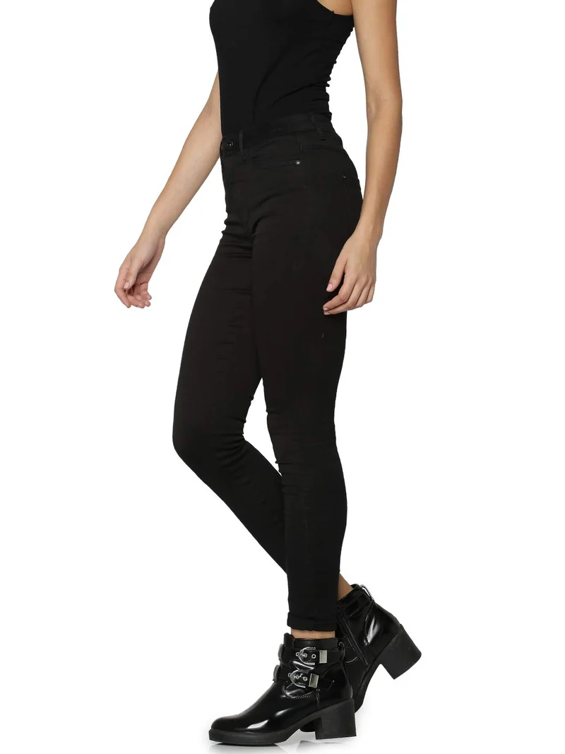 ONLY Onlroyal High Skinny Fit Jeans, Nero, M / 32L Donna