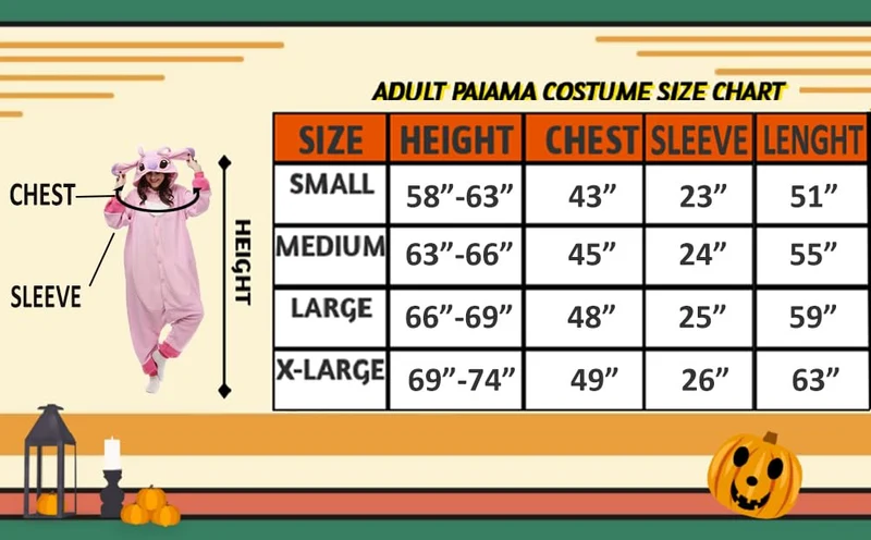 ZKomoL Animali Pigiama Kigurumi Onesie Unisex per Adulti per Feste e Cosplay Costume (M, Rosa Stitch)