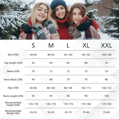 Hyeek Intimo Termico Donna Invernale, Attivo Caldo Manica Lunga Maglia Termica e Pantaloni - Completo Tuta Termica Funzionale Set Termico Donna per Sci Ciclismo Corsa Allenamento (1.Nero, S)