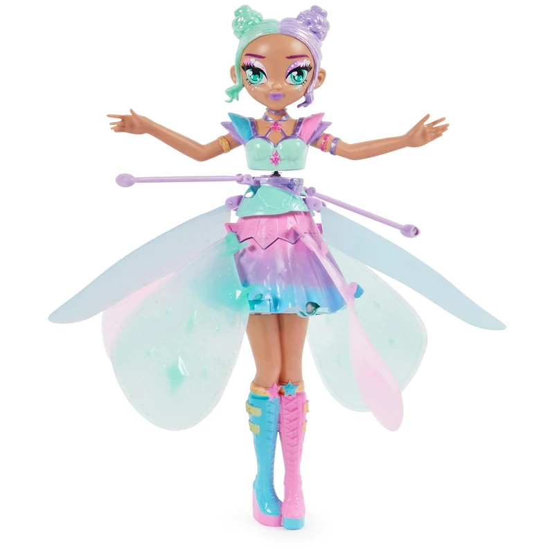 HATCHIMALS Crystal Flyers, Bambola Pastel Kawaii, Giocattolo Magico Volante con Luci (la Confezione può Variare), Giocattoli per Bambini e Bambine, 5+ Anni