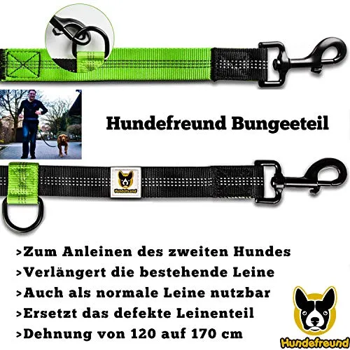 Guinzaglio elastico per fare jogging | Guinzaglio estensibile | Guinzaglio di ricambio di Hundefreund